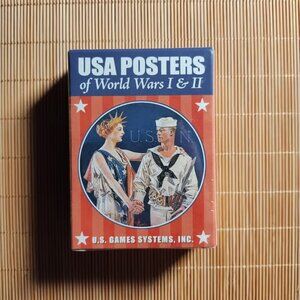 USA Posters of World Wars I and II playing Cards